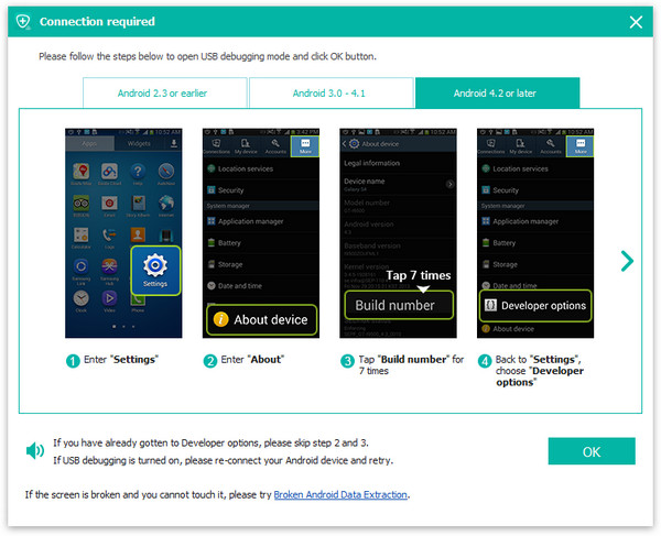 USB Debugging from your Samsung